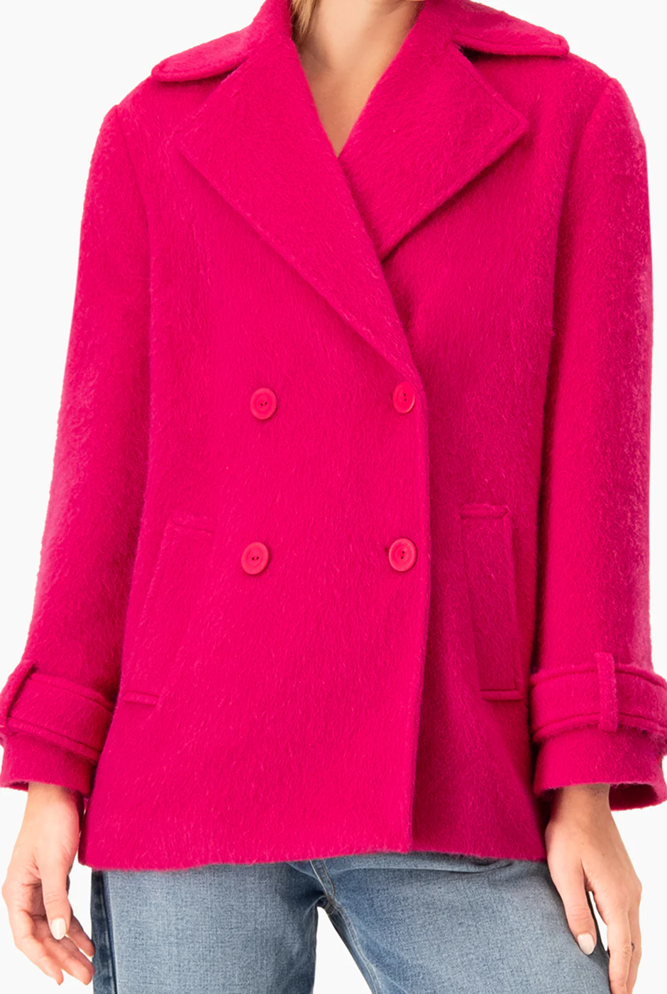 Abrigo cruzado rosa - Image 6