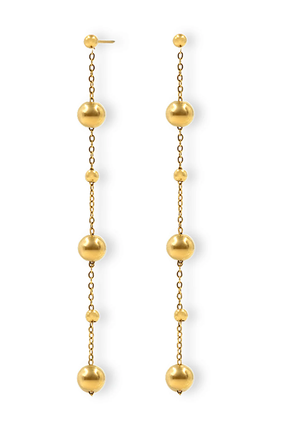 Aretes Golden Beads - Image 3