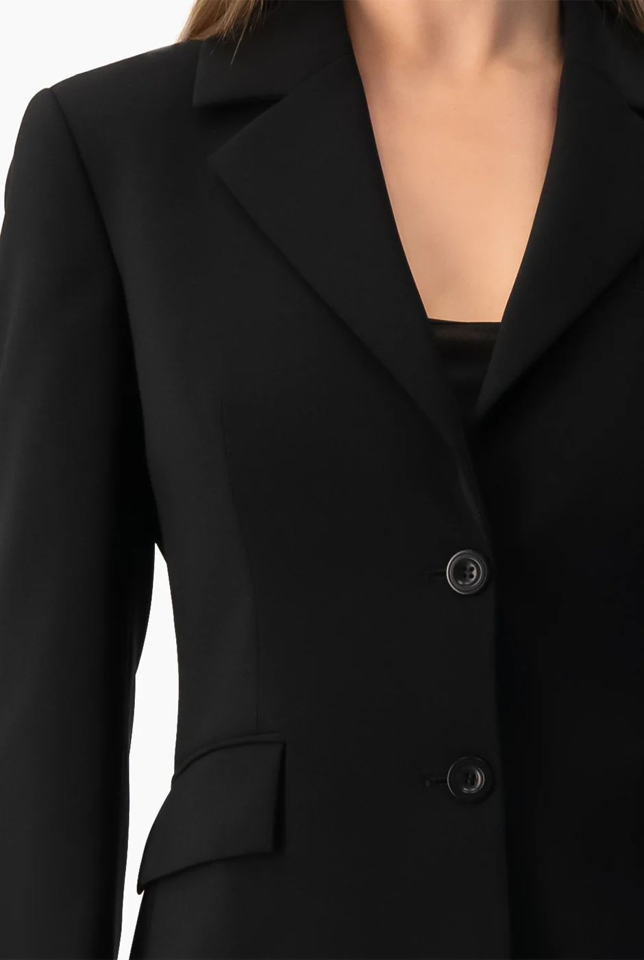 Blazer negro de doble boton - Image 6