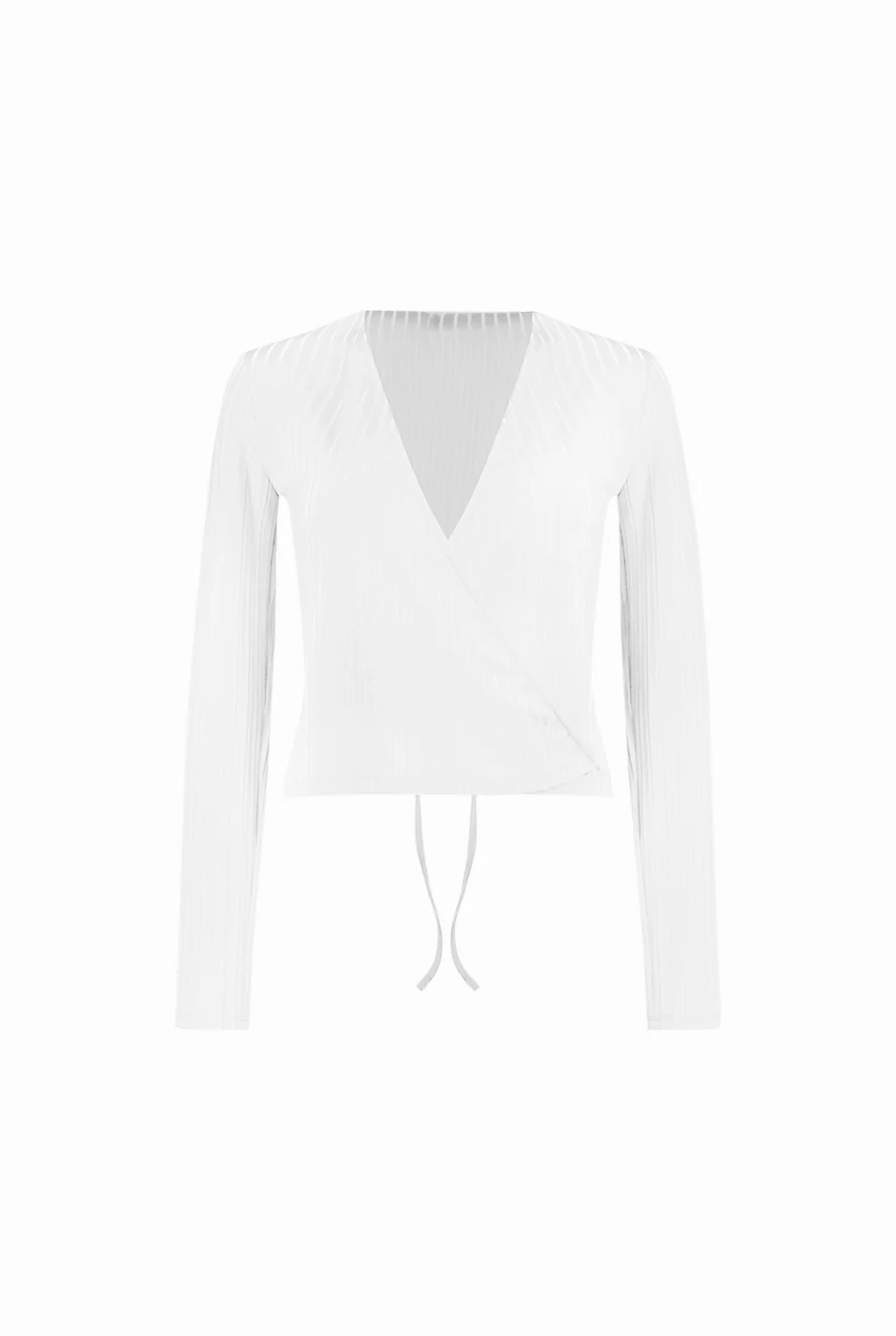 Blusa blanca de manga larga - Image 5