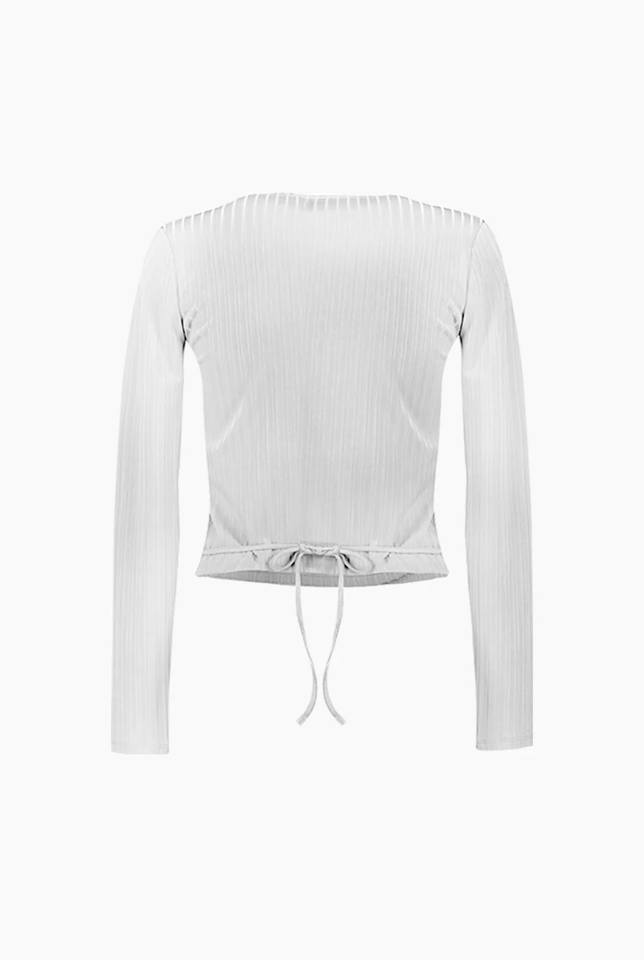 Blusa blanca de manga larga - Image 8