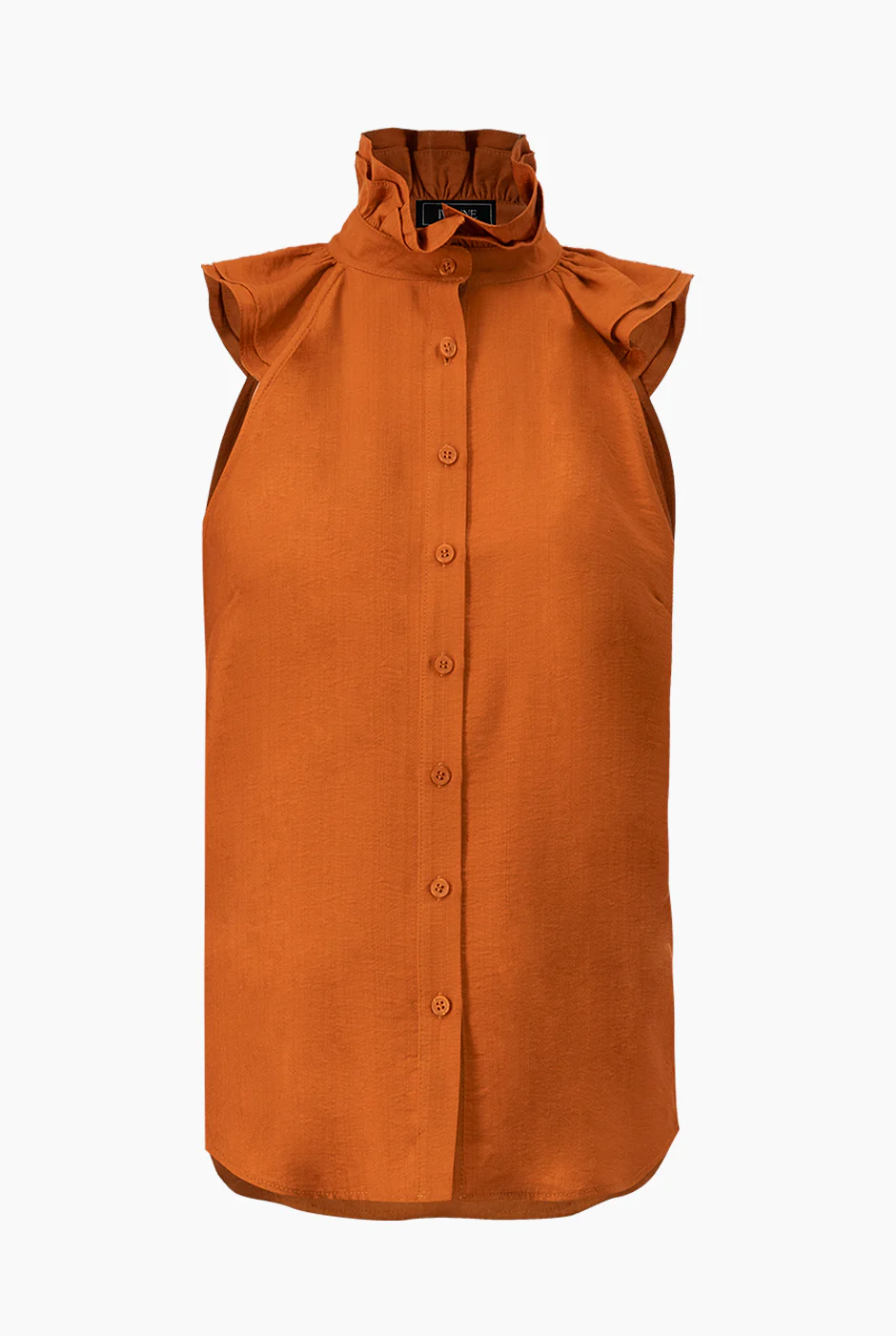 Blusa cafe de cuello alto - Image 5