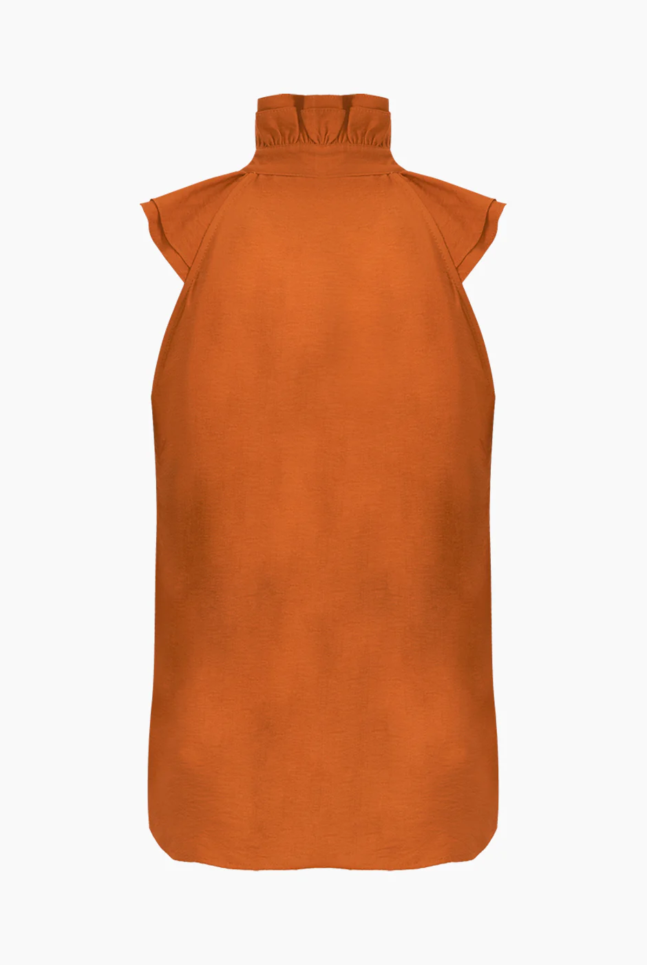 Blusa cafe de cuello alto - Image 8