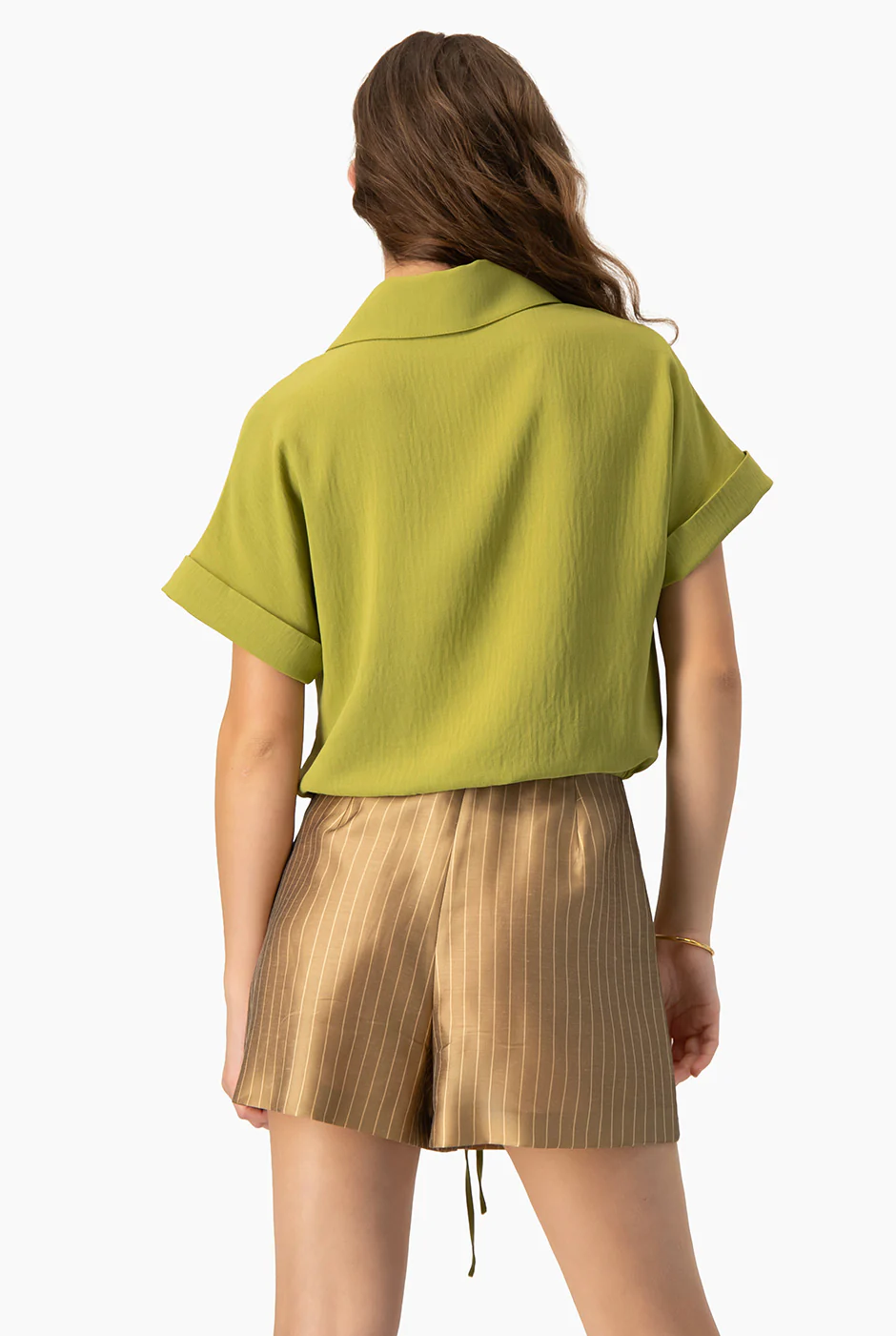 Blusa camisera de amarre - Image 2