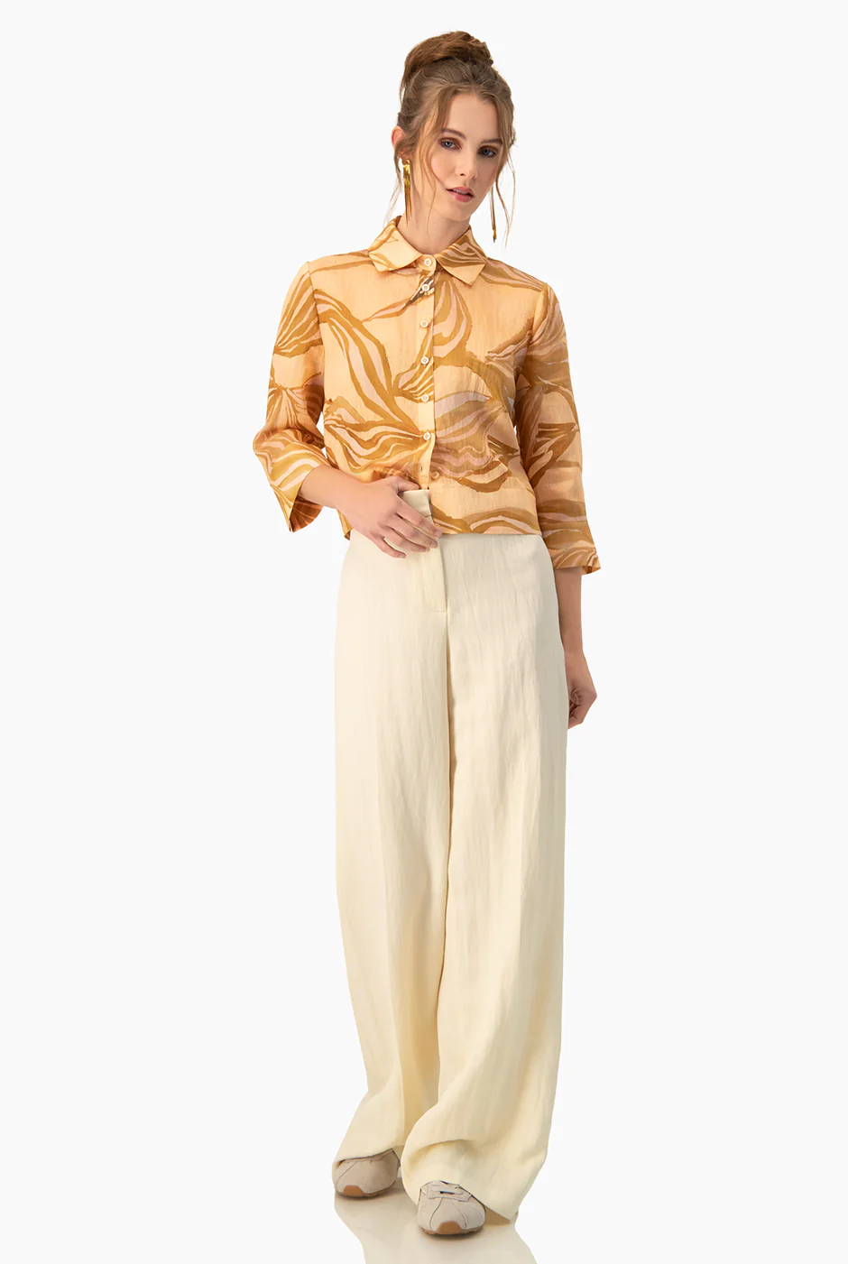 Blusa camisera estampada - Image 3