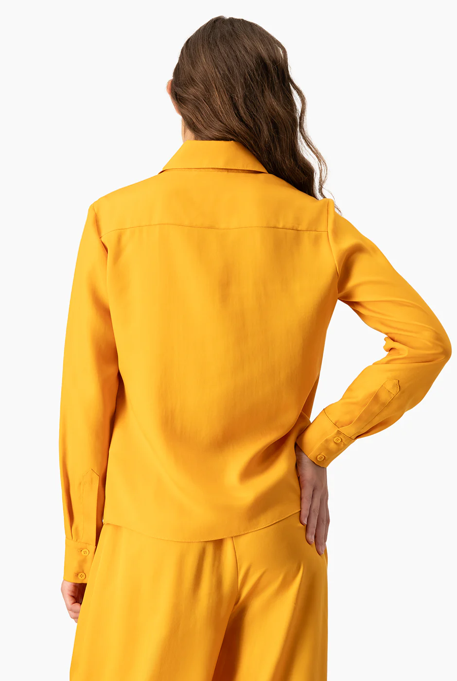 Blusa camisera lisa manga larga - Image 2