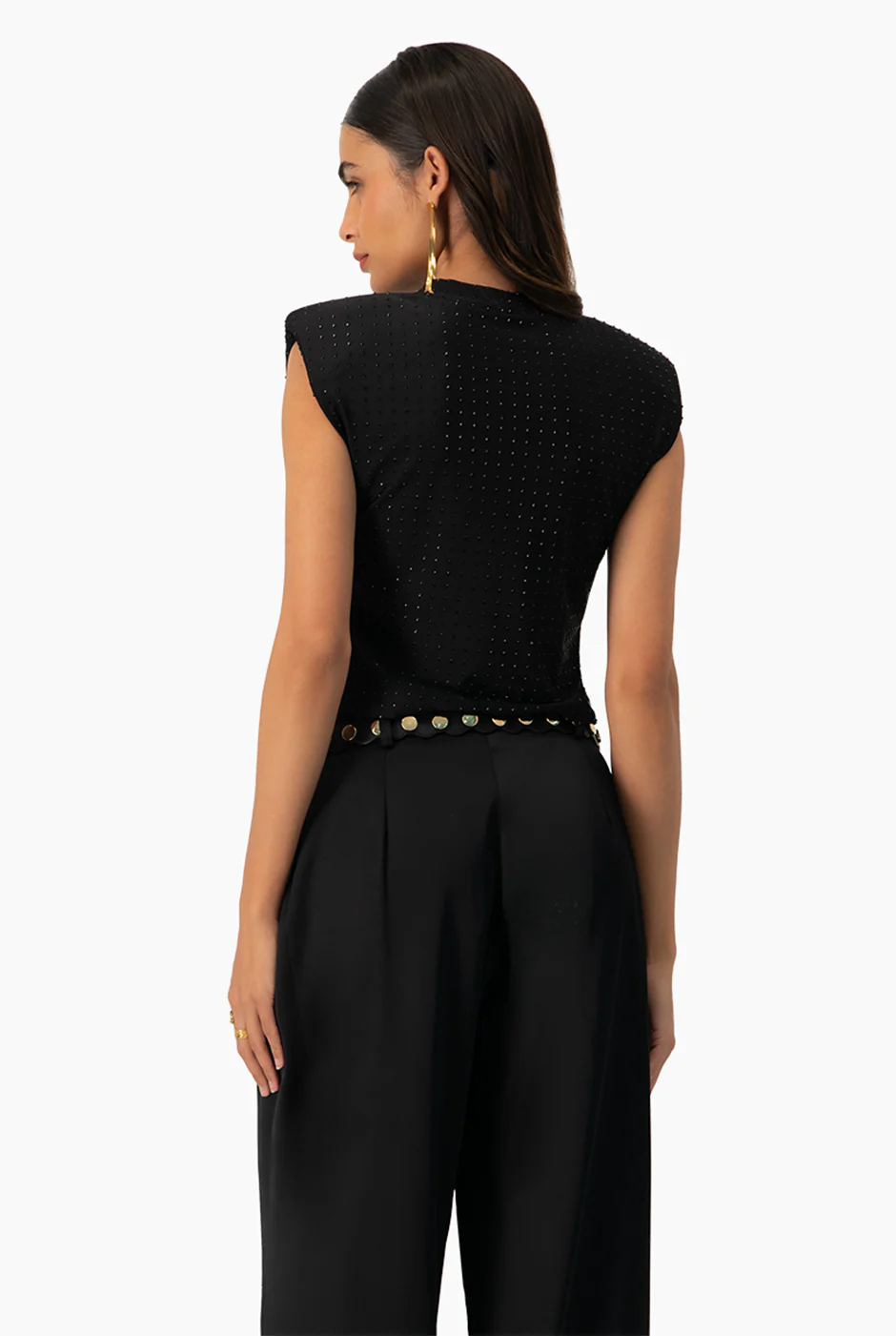 Blusa corta de hombro caido - Image 2