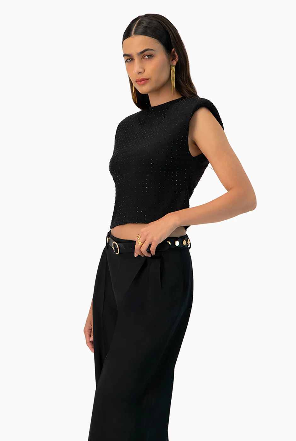 Blusa corta de hombro caido - Image 4