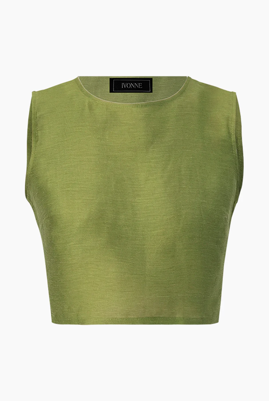 Blusa corta verde sin mangas - Image 6