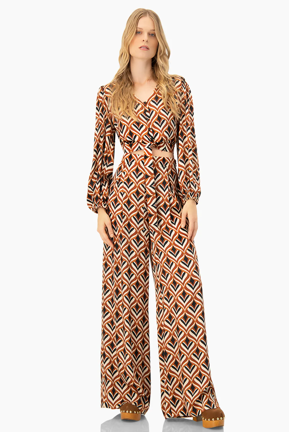 Blusa de amarre escote en V - Image 6