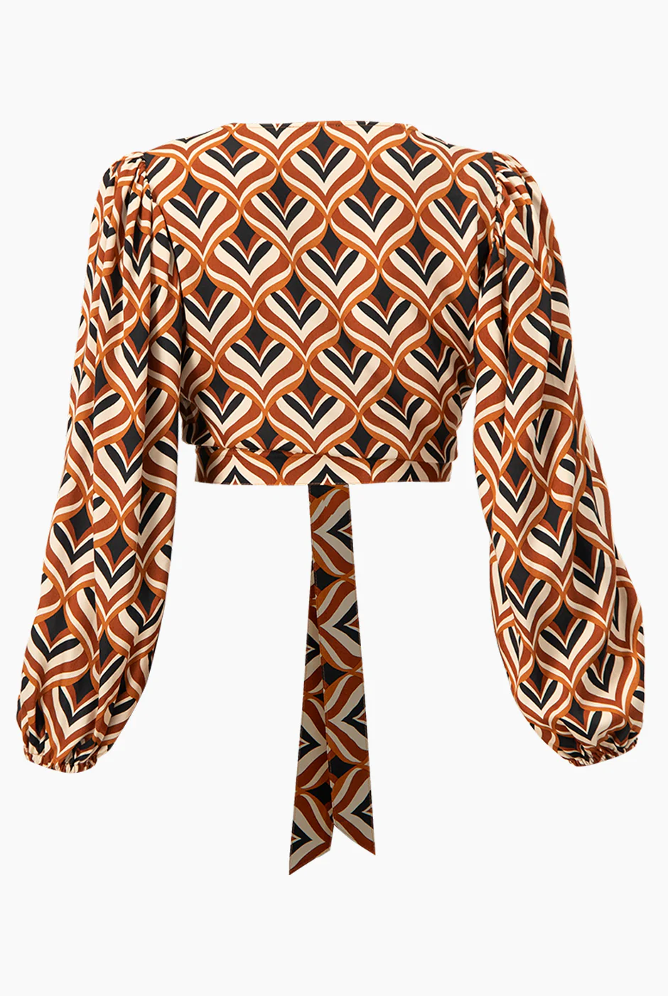 Blusa de amarre escote en V - Image 8