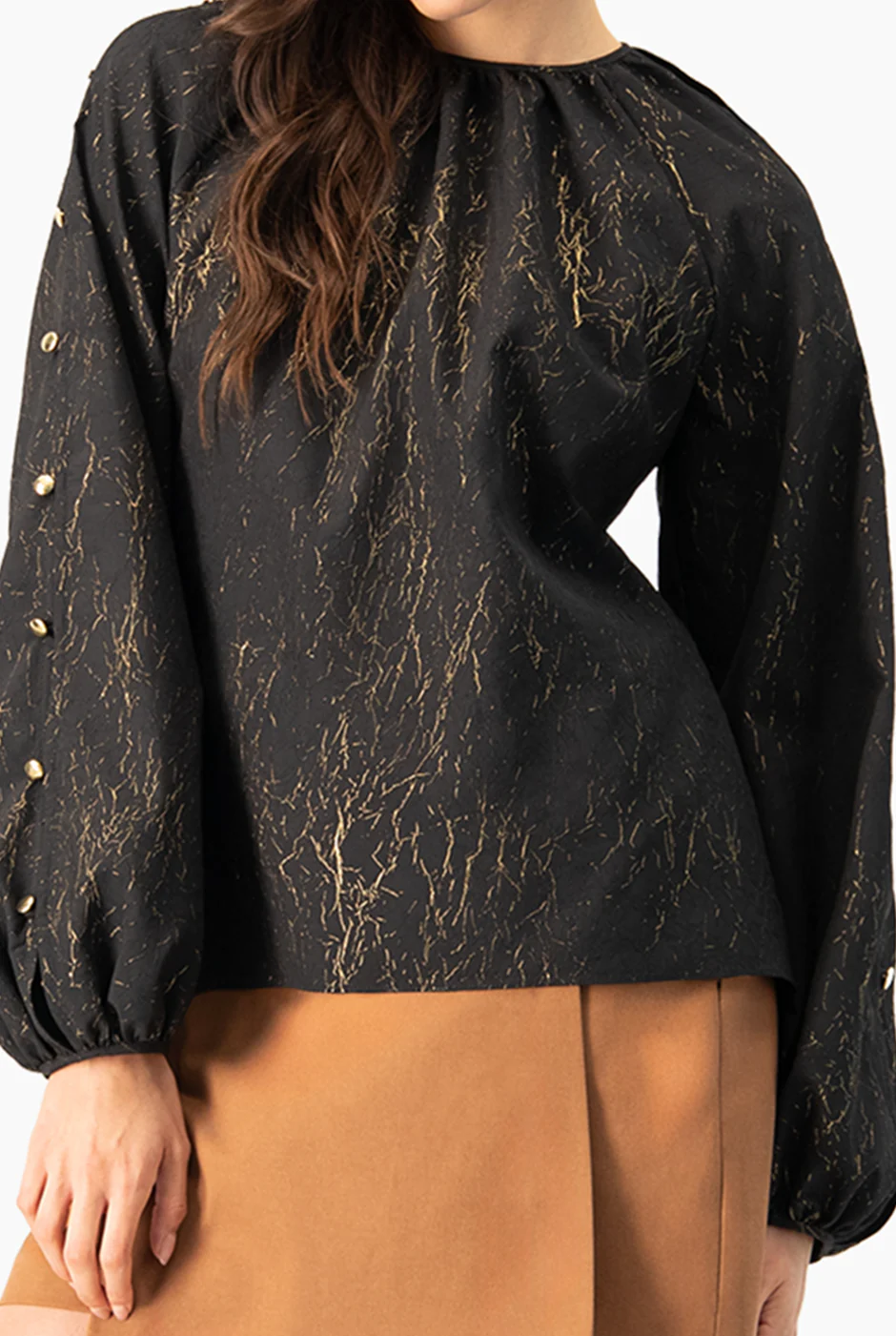 Blusa de manga larga amplia - Image 7