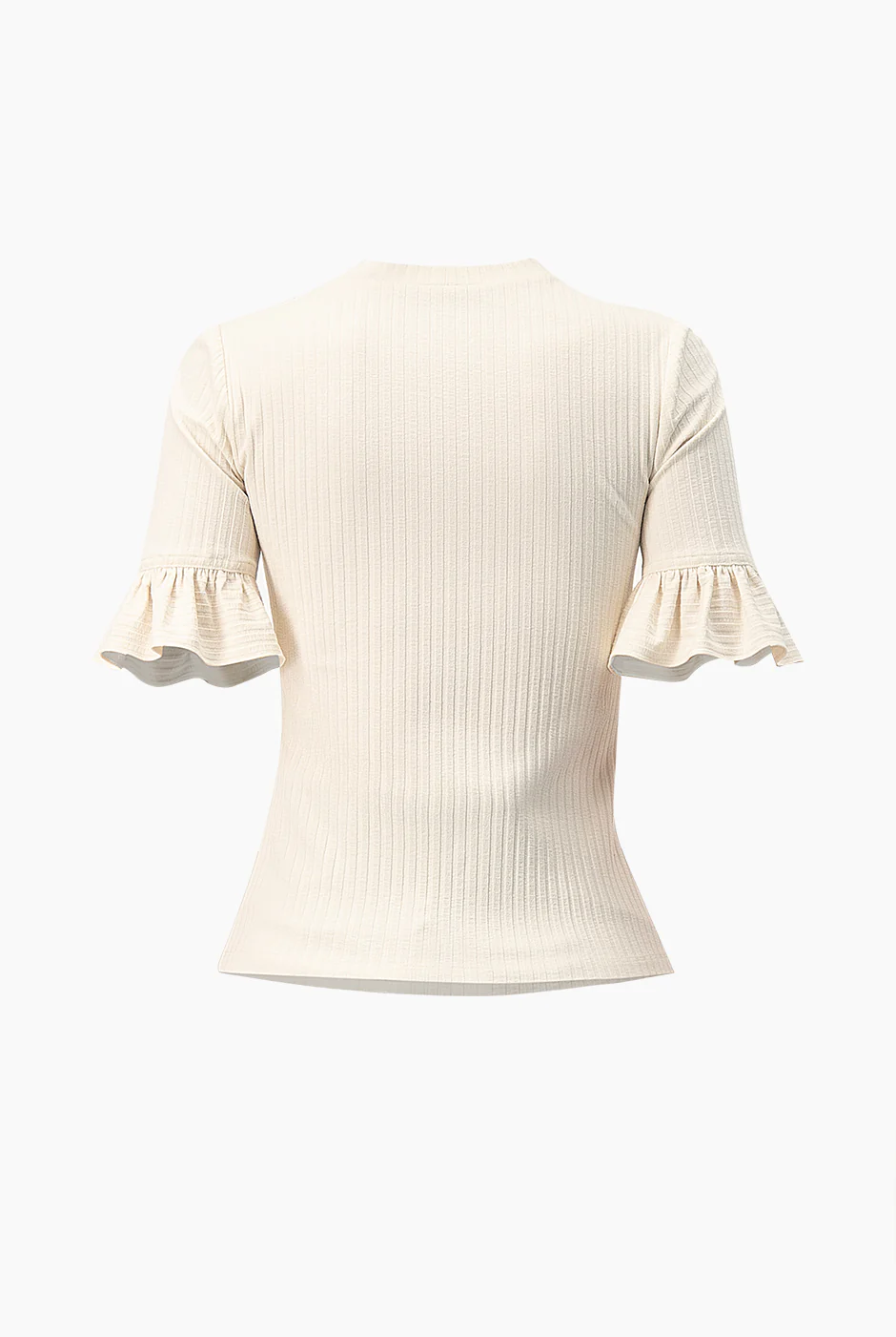 Blusa de manga volantes natural - Image 6