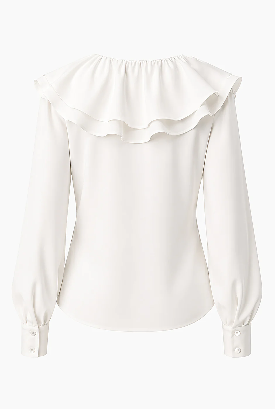 Blusa escote en V con volante - Image 8