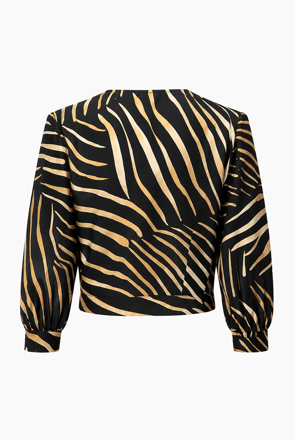 Blusa estampada con escote V - Image 8