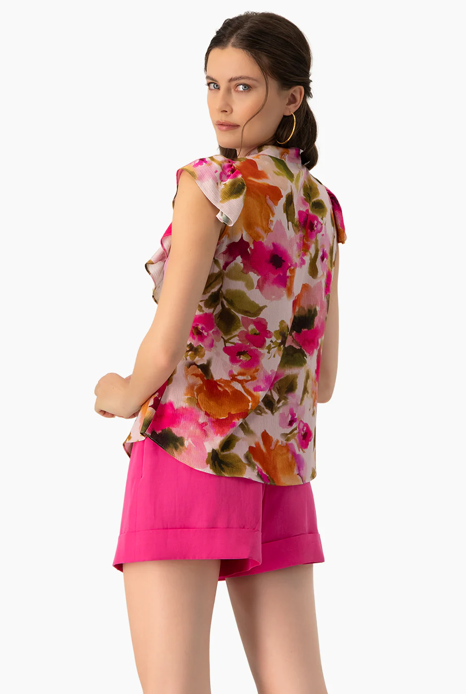 Blusa estampada con olan - Image 2