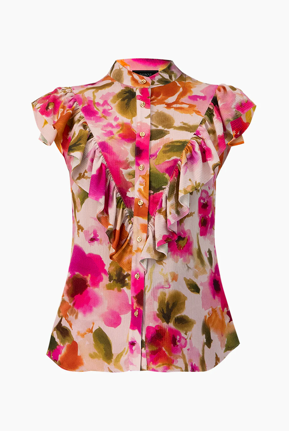 Blusa estampada con olan - Image 5