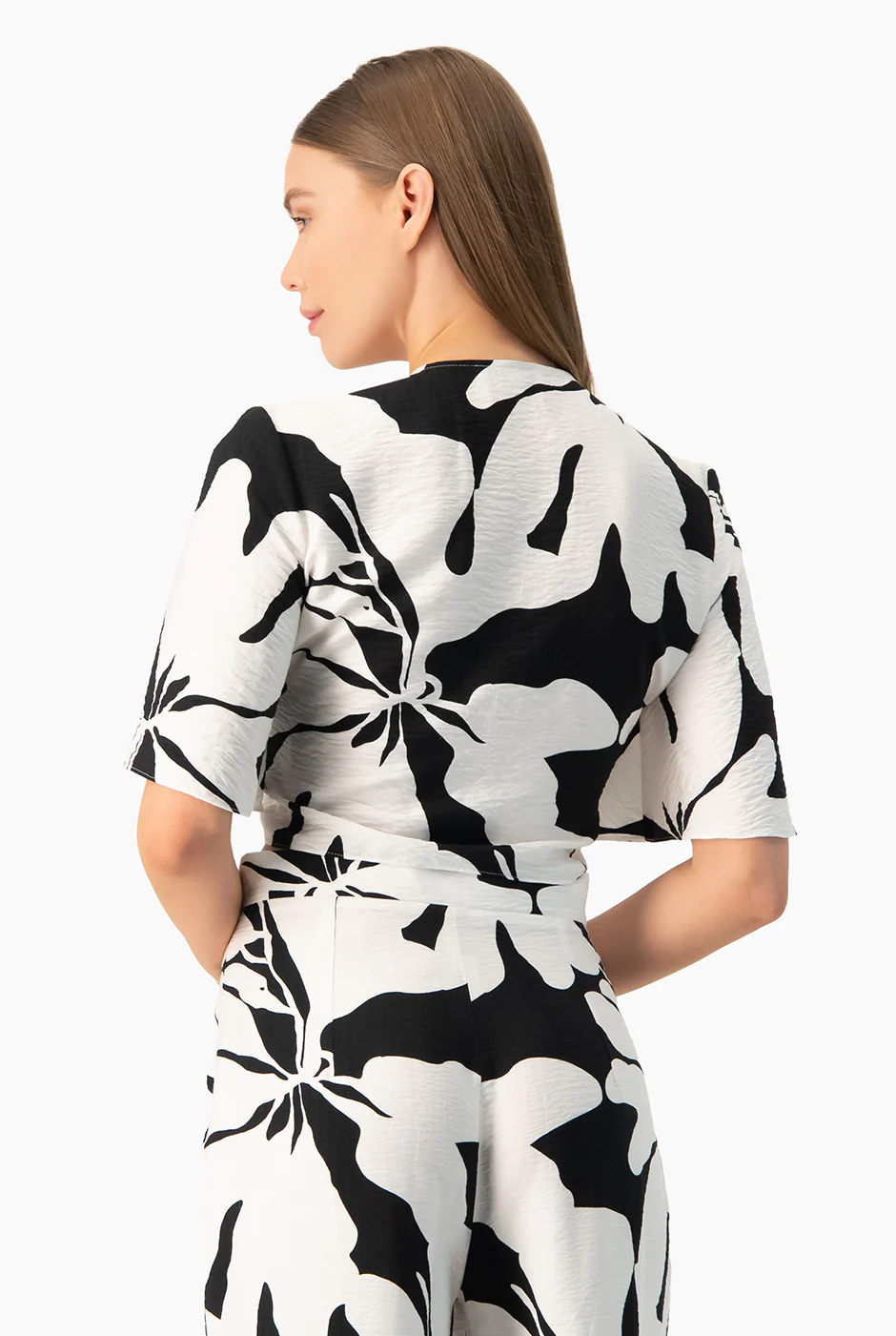 Blusa estampada de amarre - Image 2