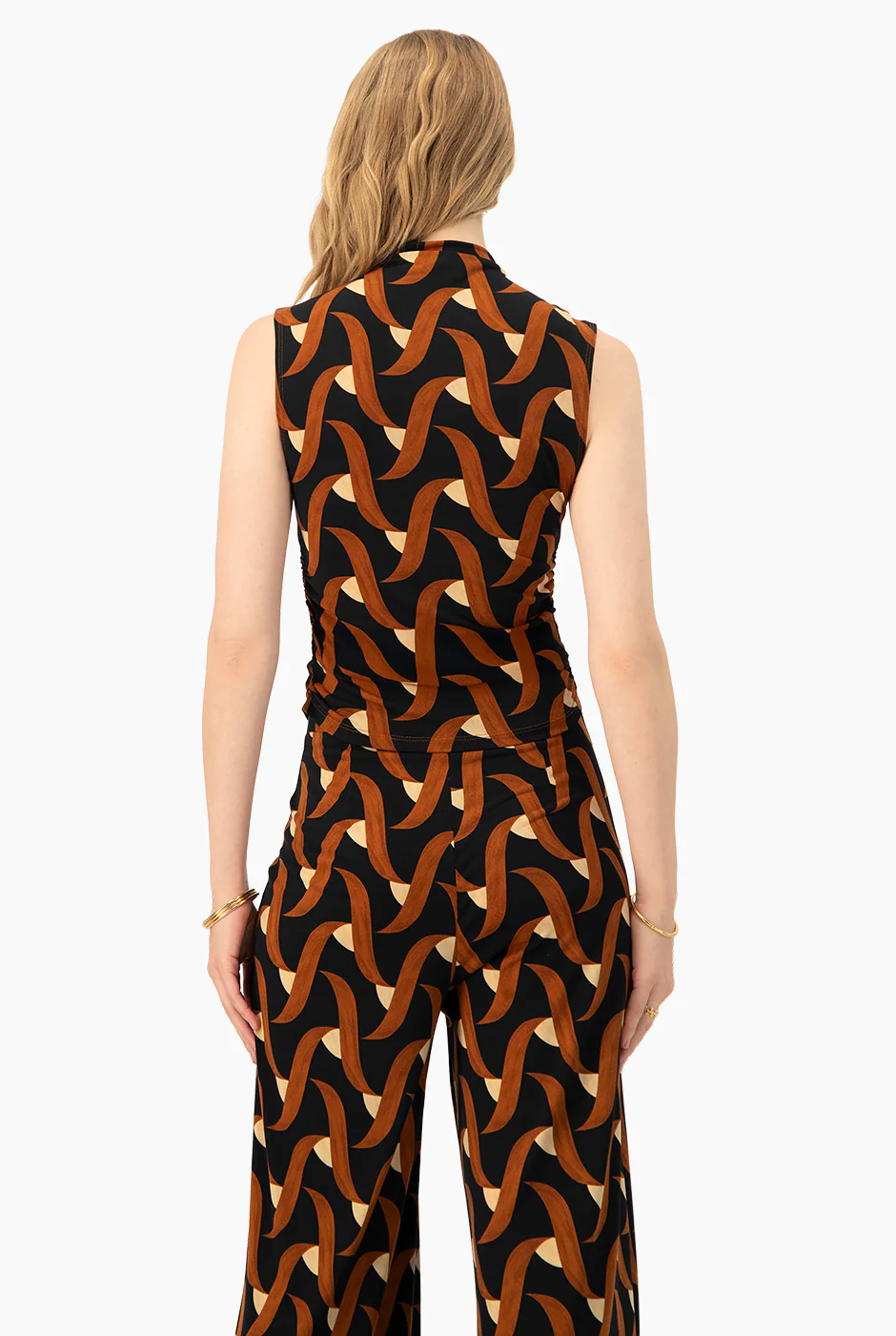 Blusa estampada fruncida - Image 2