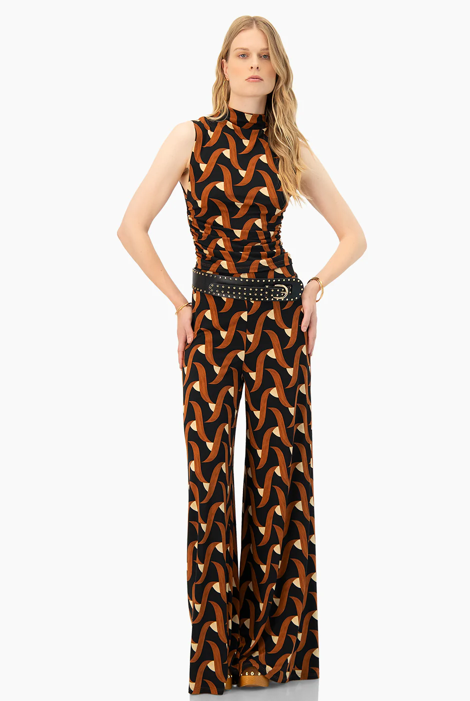 Blusa estampada fruncida - Image 3