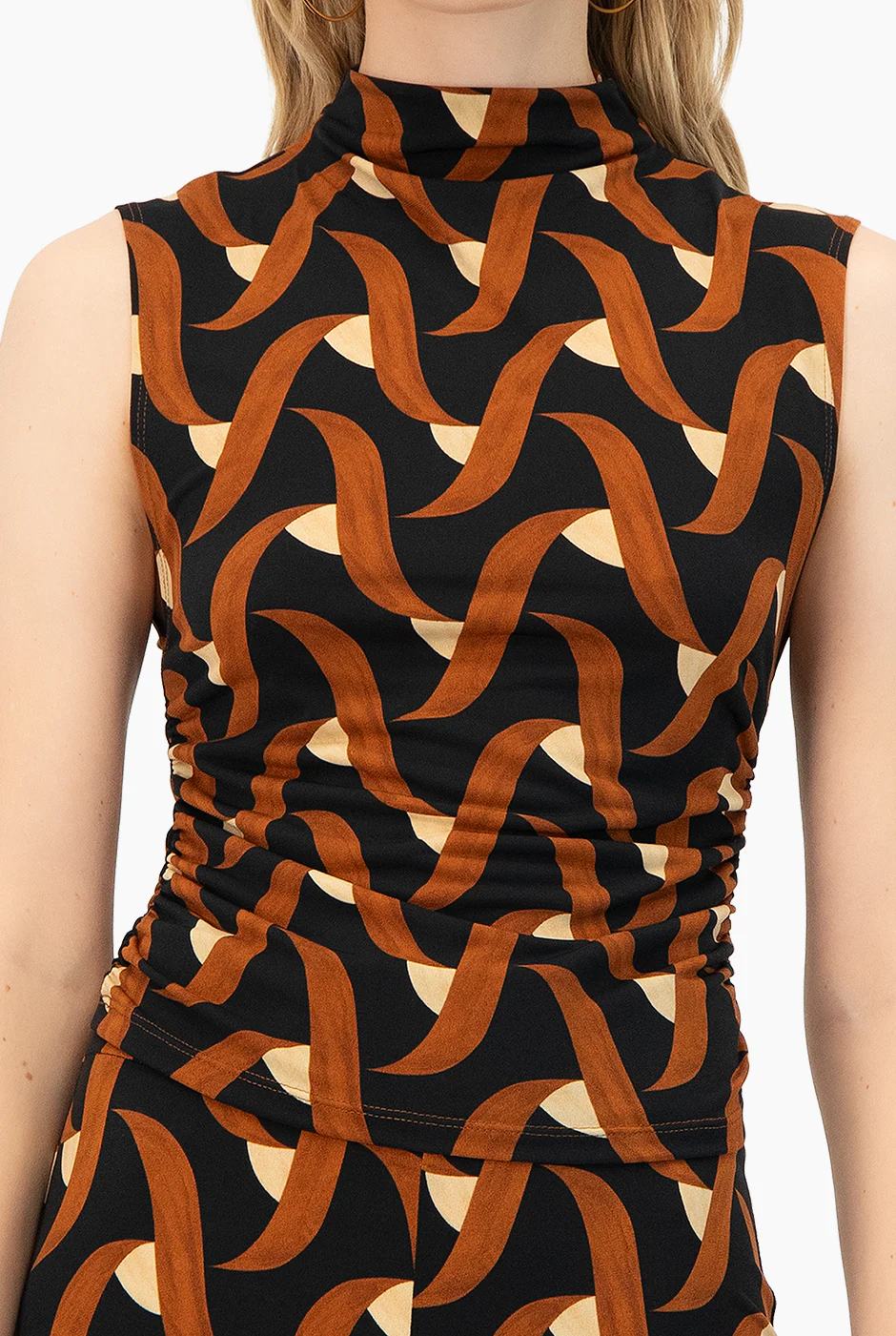 Blusa estampada fruncida - Image 7