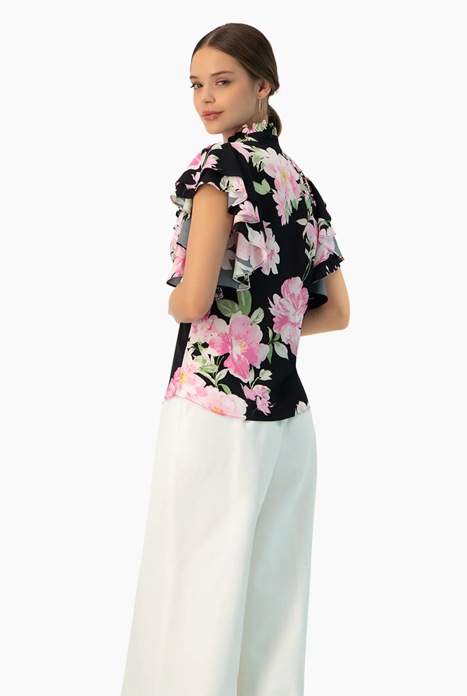 Blusa estampada manga volantes - Image 2