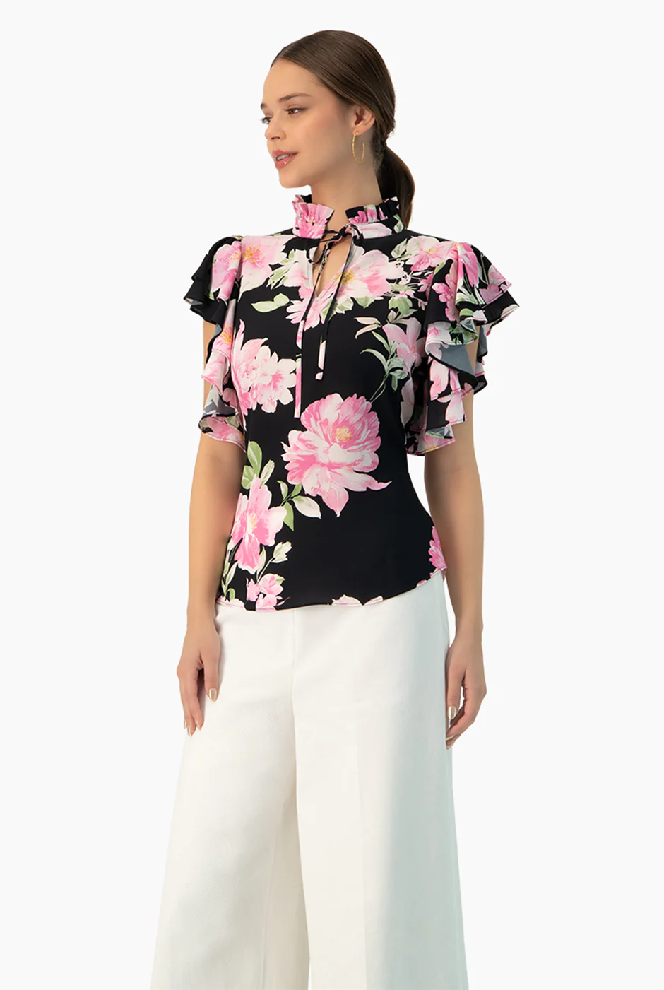 Blusa estampada manga volantes - Image 4