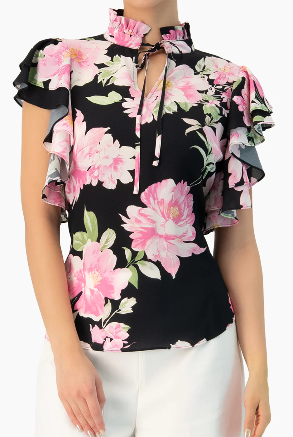 Blusa estampada manga volantes - Image 7