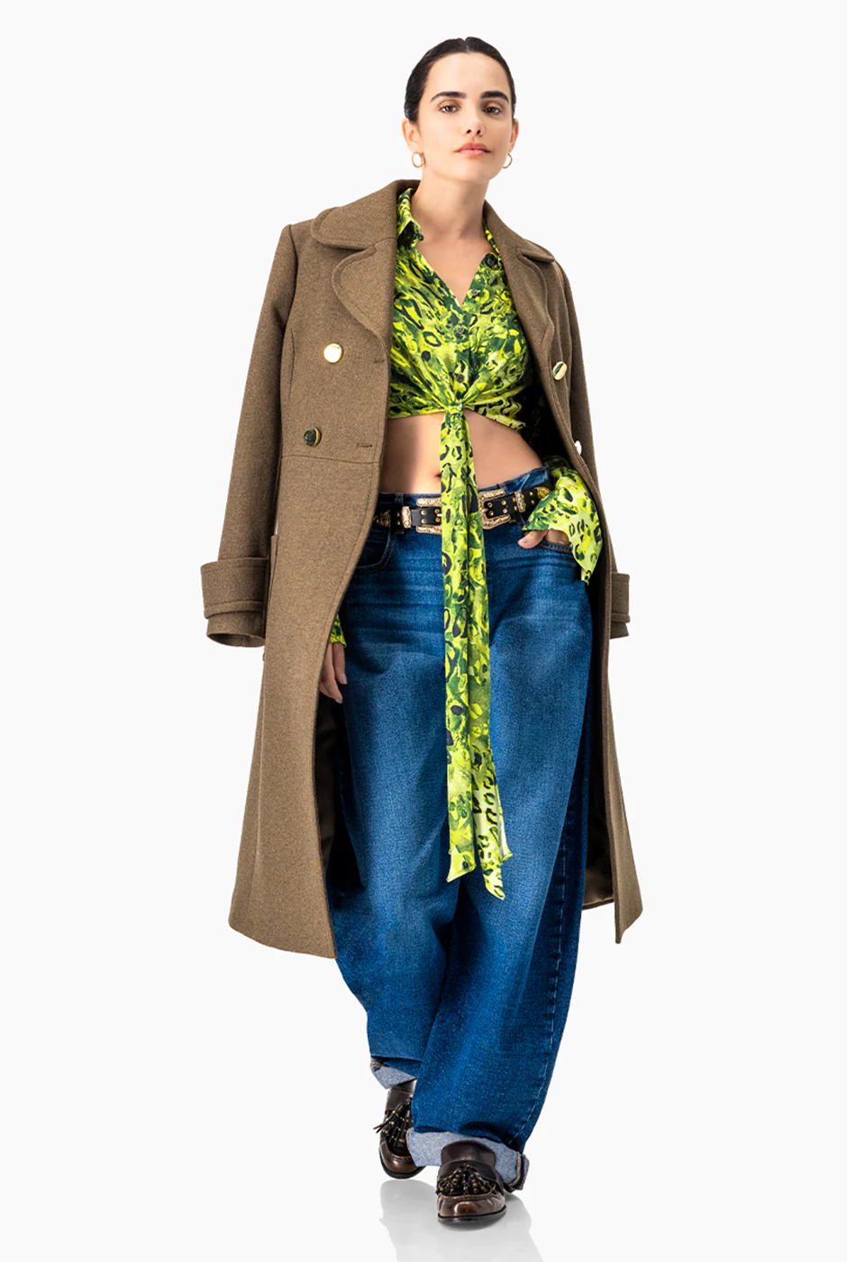 Blusa estampada y amarre - Image 6