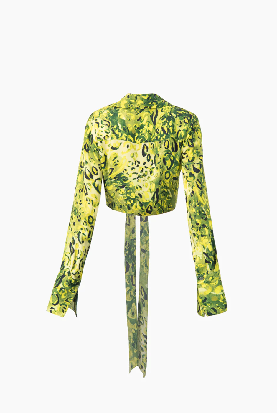 Blusa estampada y amarre - Image 8