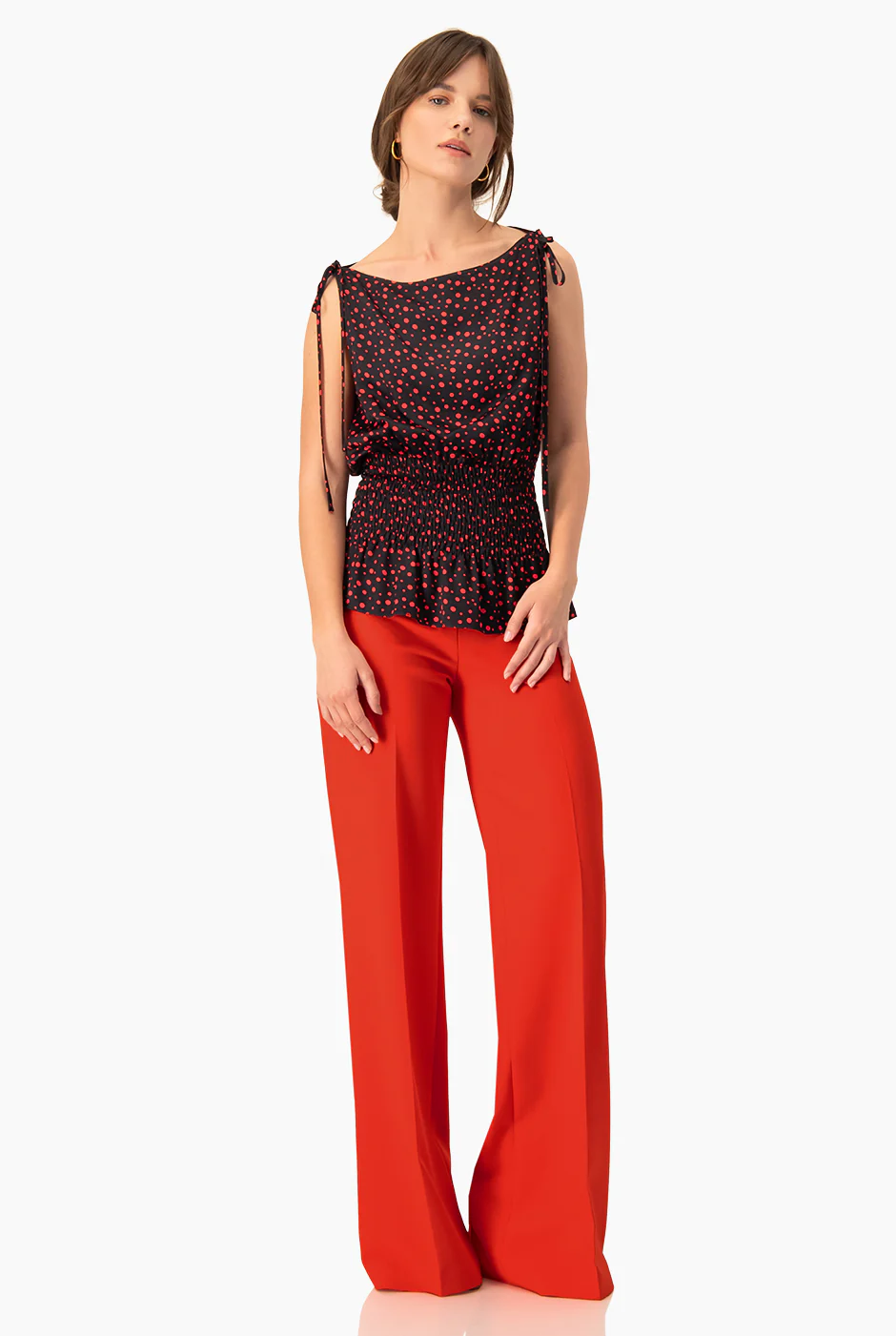 Blusa Ivonne con lazo en hombros - Image 6