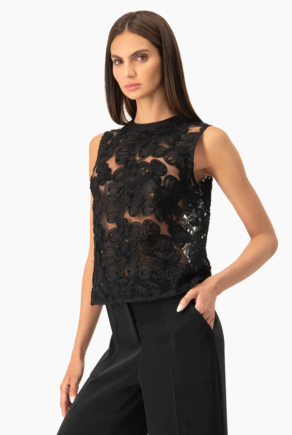Blusa Ivonne con transparencias - Image 4