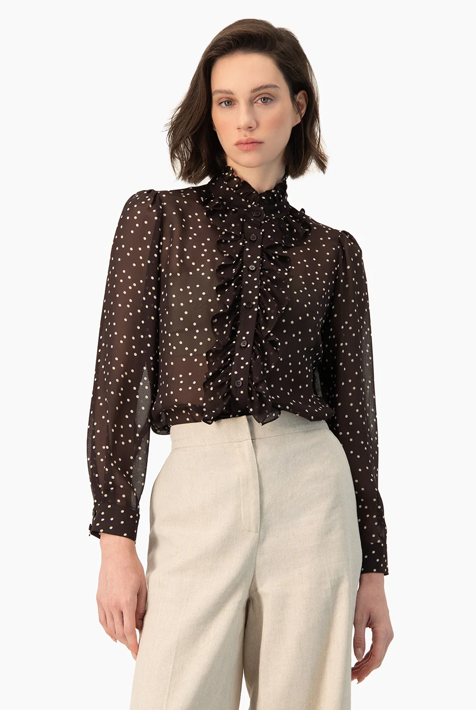 Blusa Ivonne con volantes