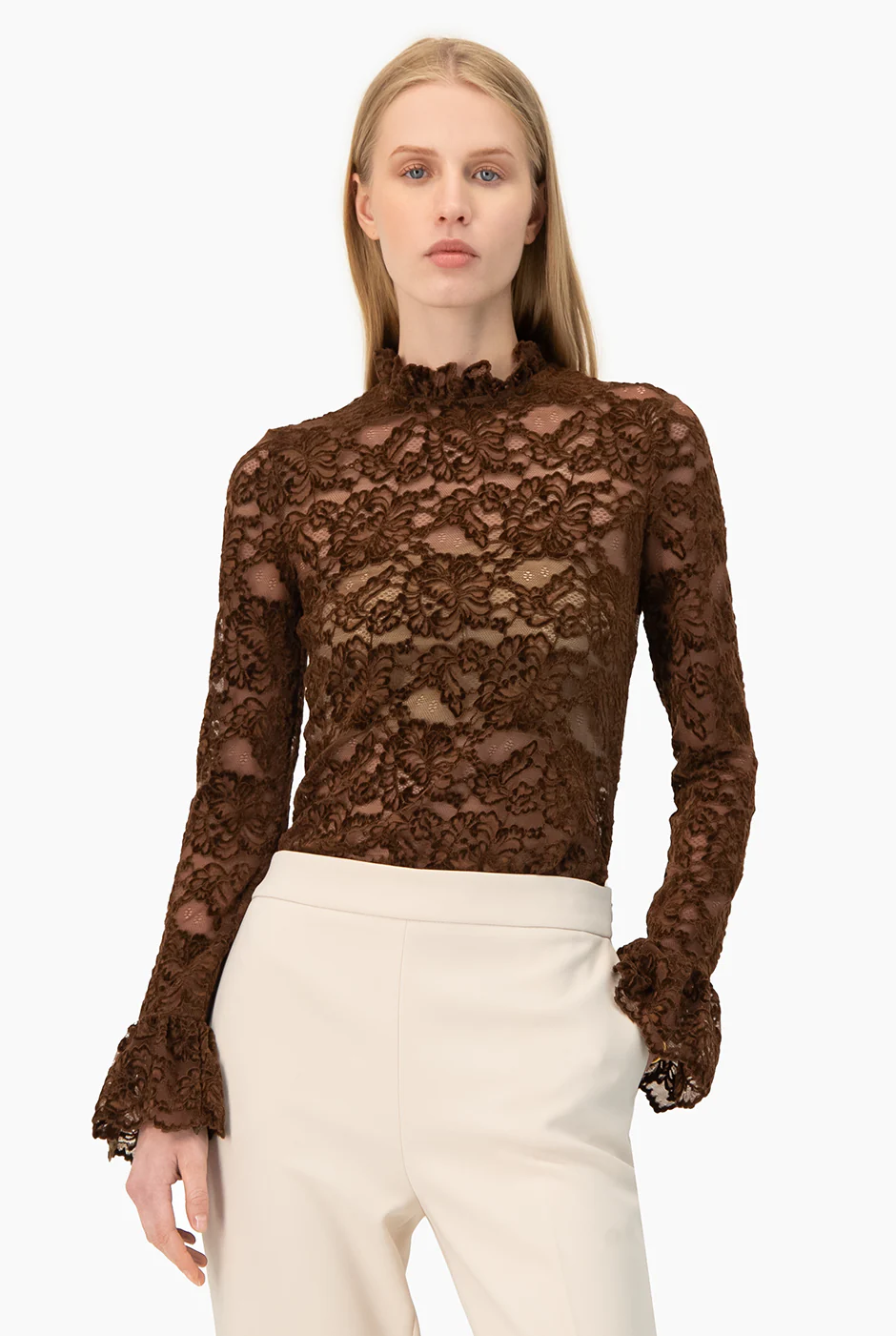 Blusa Ivonne de manga larga