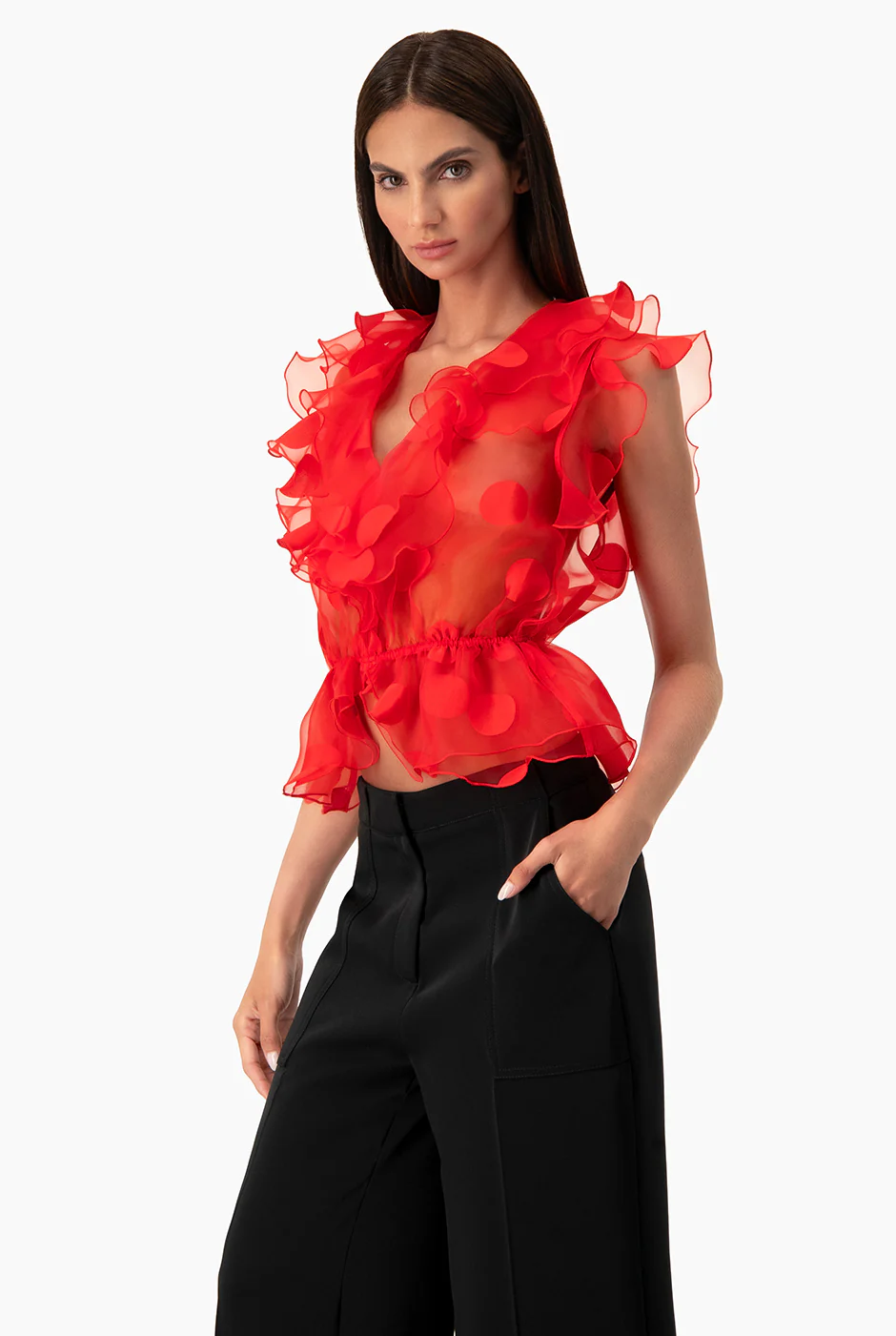 Blusa Ivonne de volanes - Image 4
