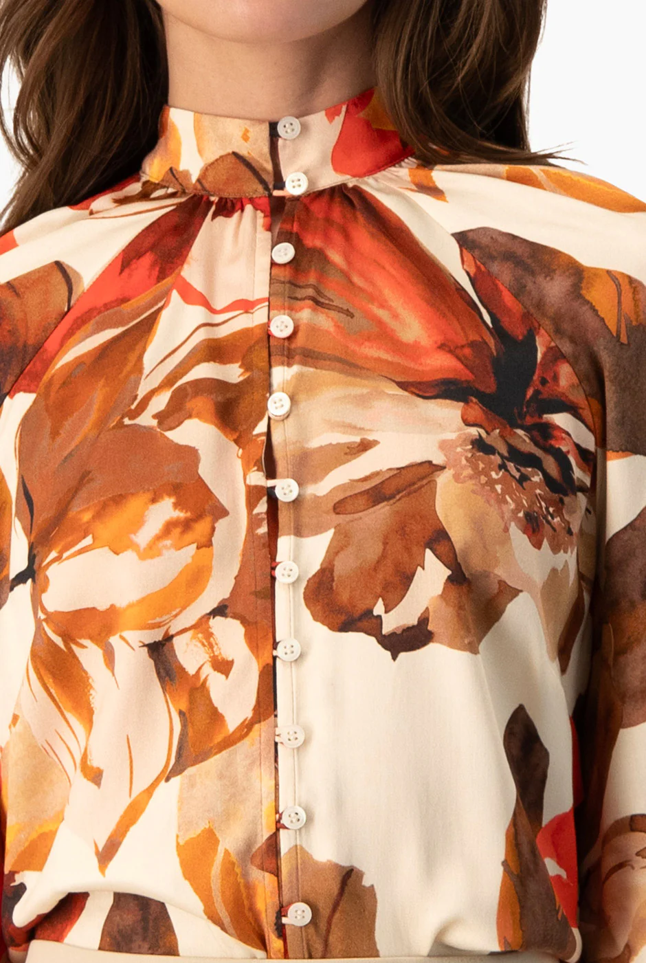 Blusa Ivonne manga 3/4 con smock - Image 7