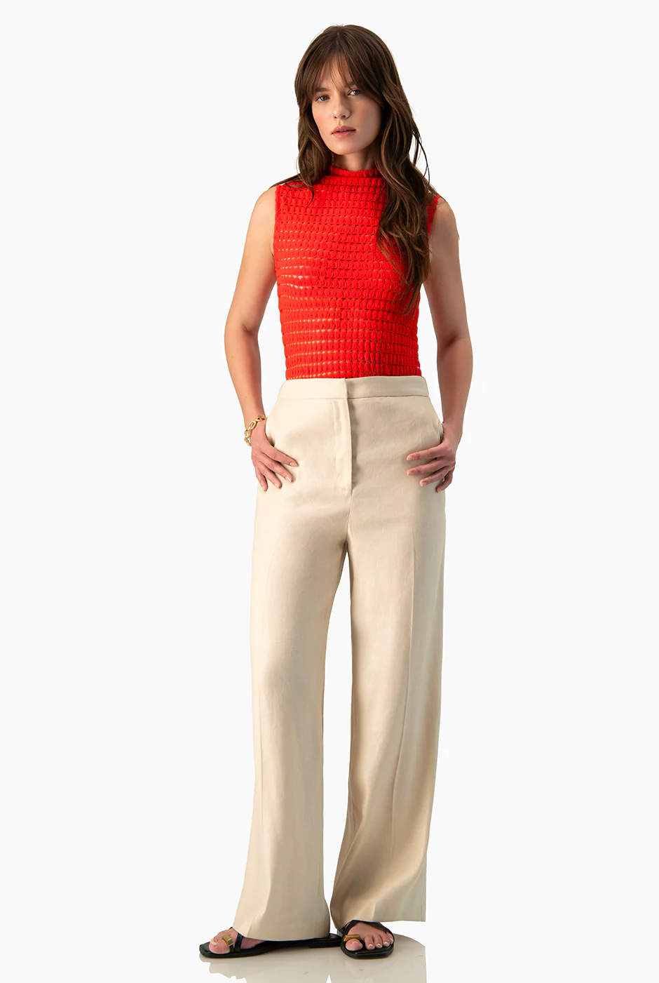 Blusa Ivonne tejida cuello alto - Image 3