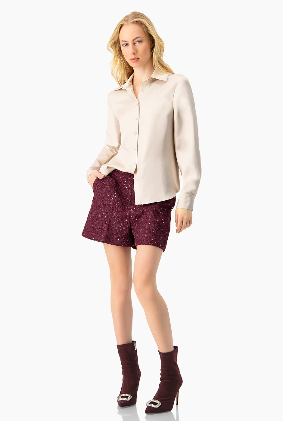 Blusa lisa camisera - Image 6