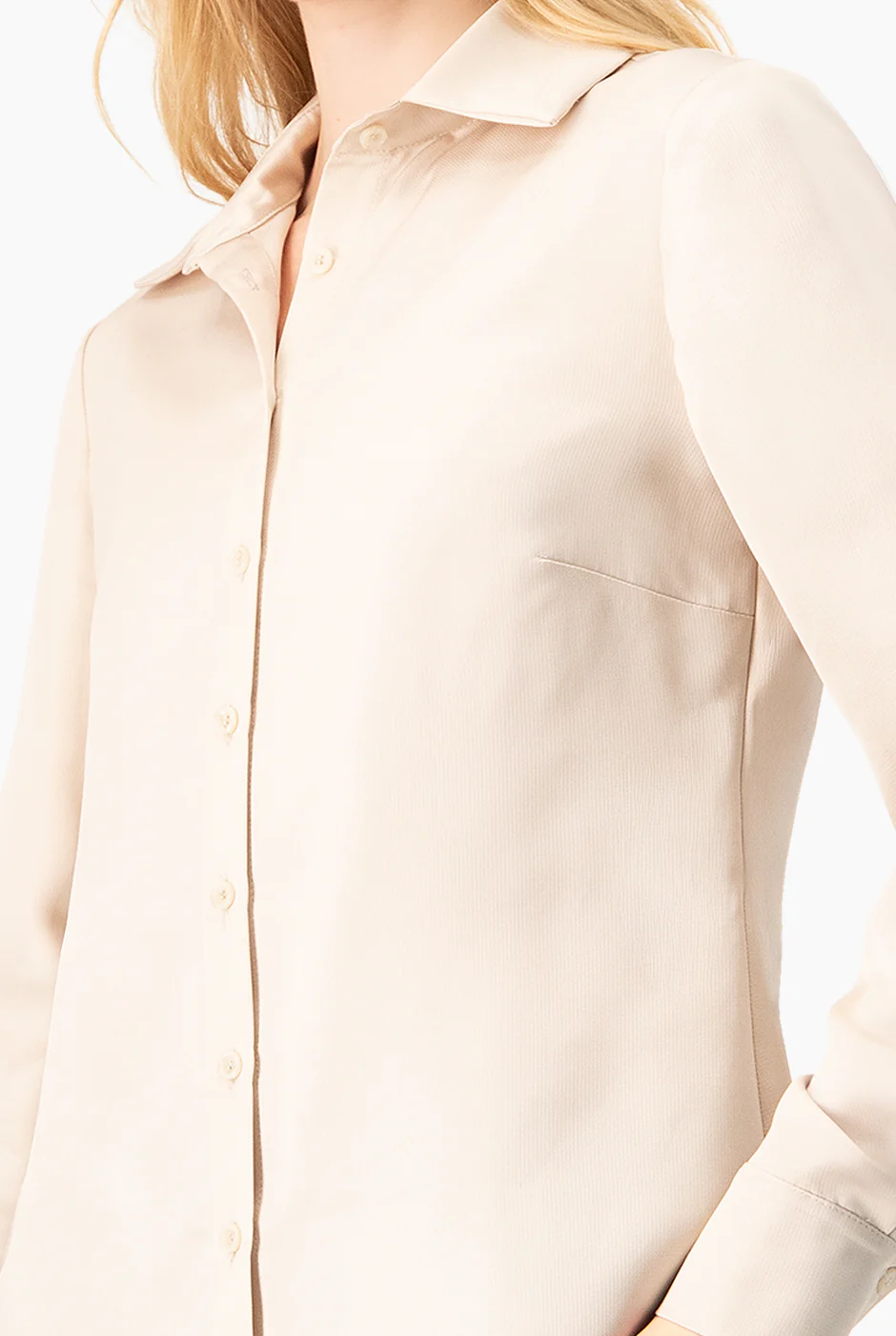 Blusa lisa camisera - Image 7