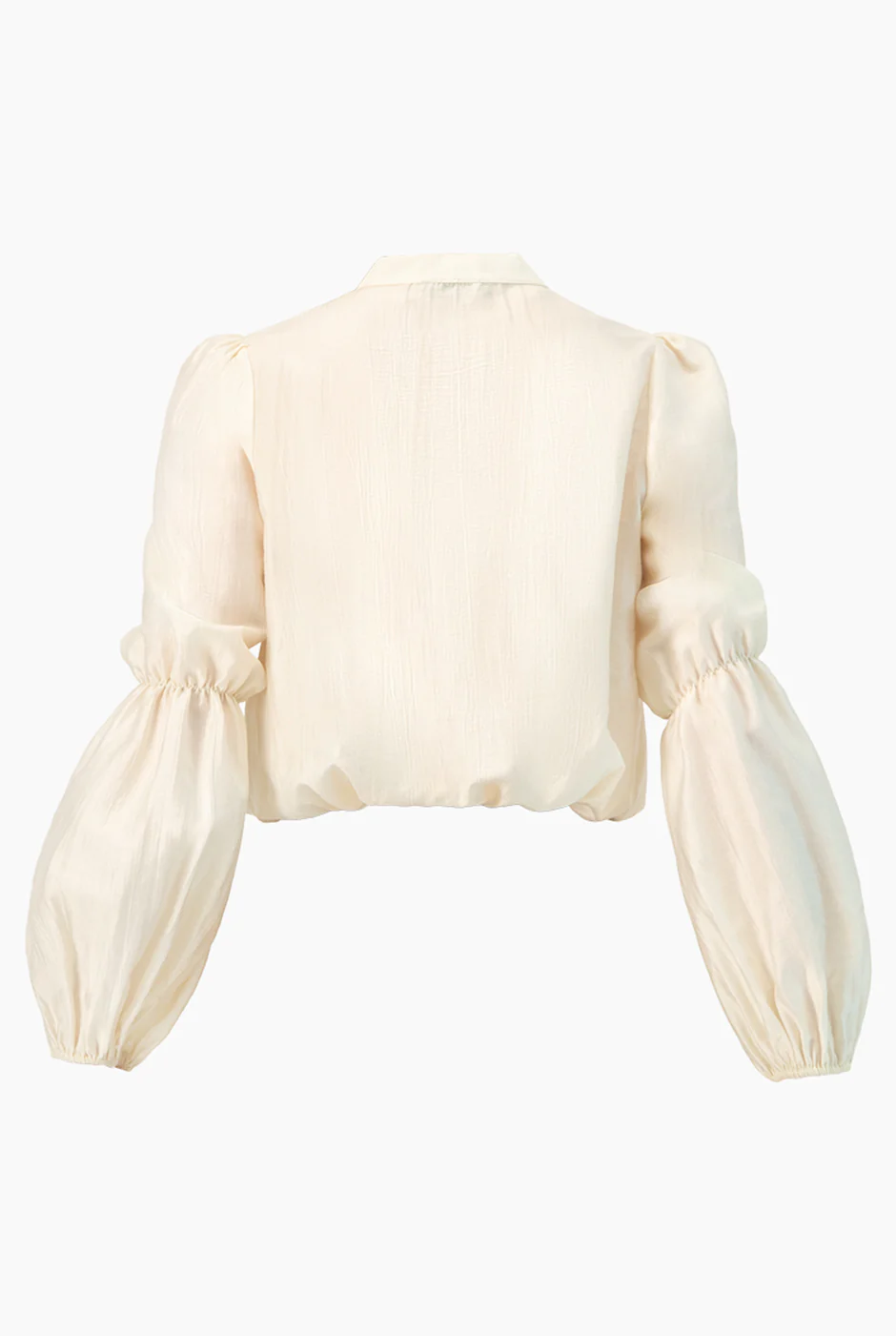 Blusa lisa con cinta en cuello - Image 8