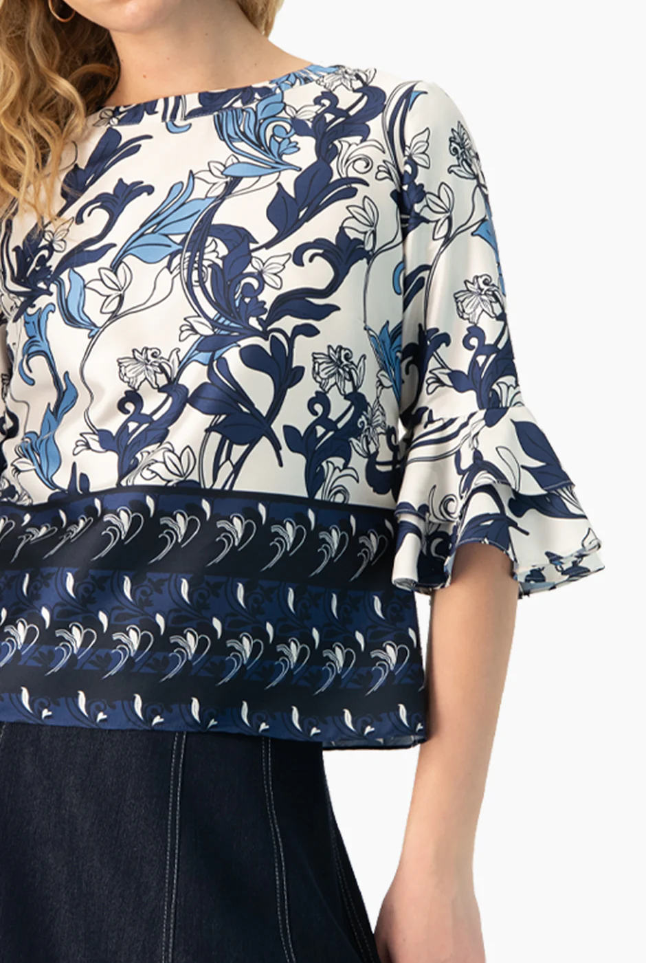 Blusa manga 3/4 con olanes - Image 7