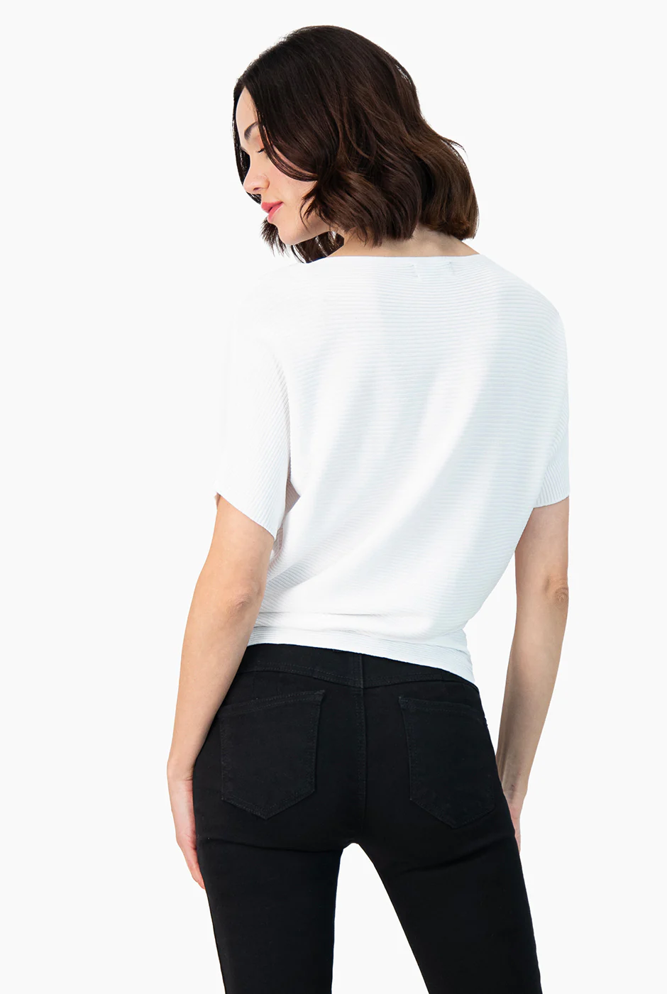 Blusa manga corta color blanco - Image 4