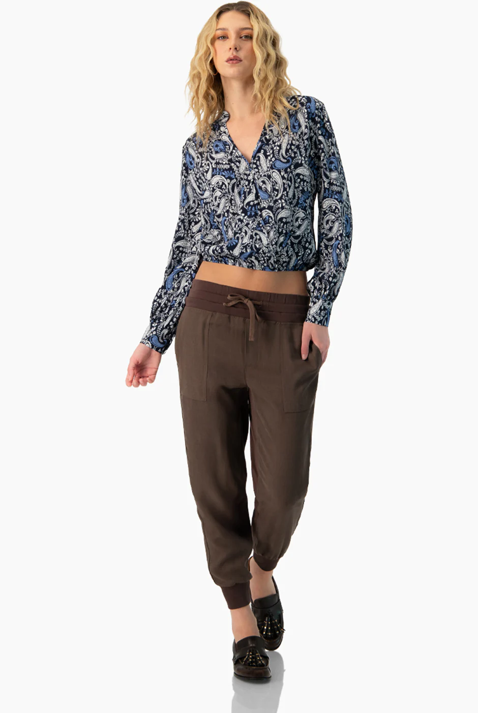 Blusa manga larga escote en V - Image 6