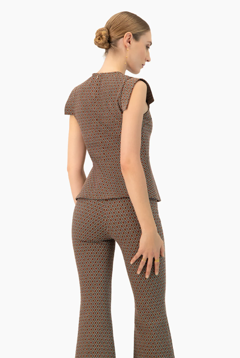 Blusa peplum de manga simulada - Image 2