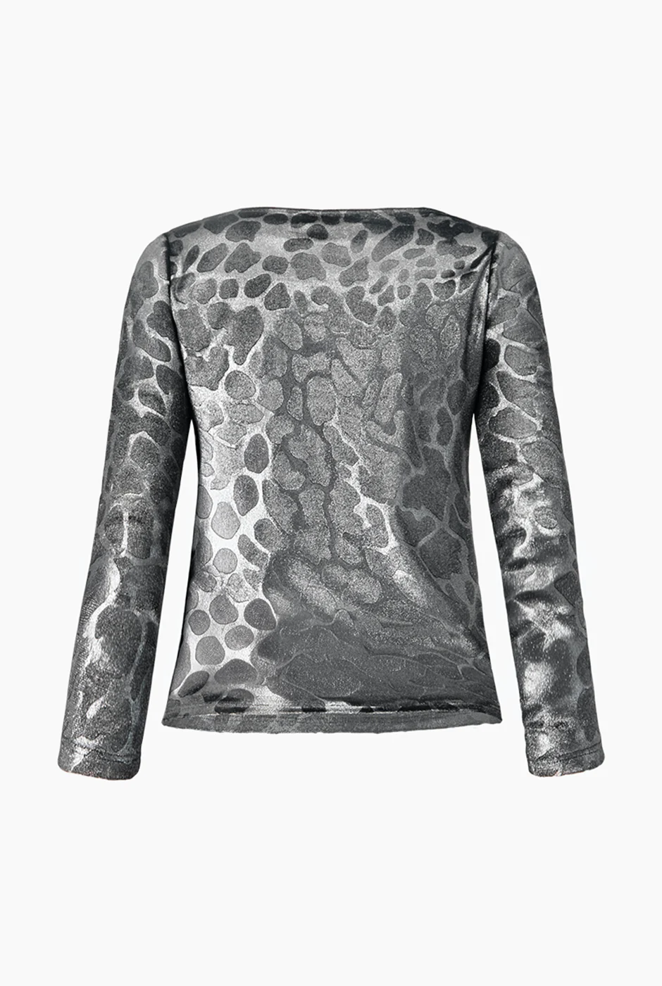Blusa recta plata manga larga - Image 8