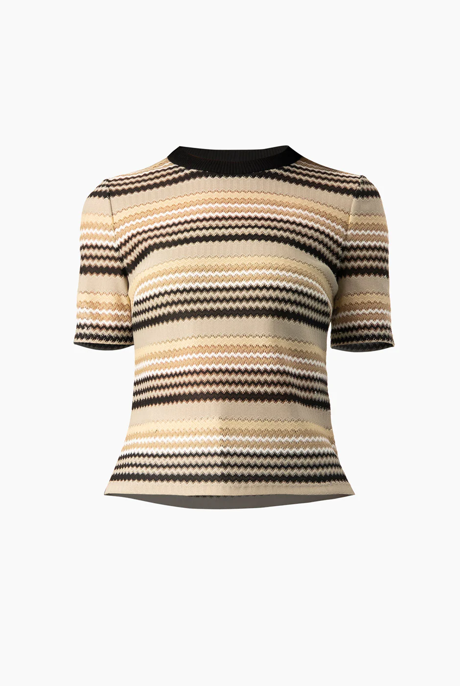 Blusa recta tejida manga corta - Image 5