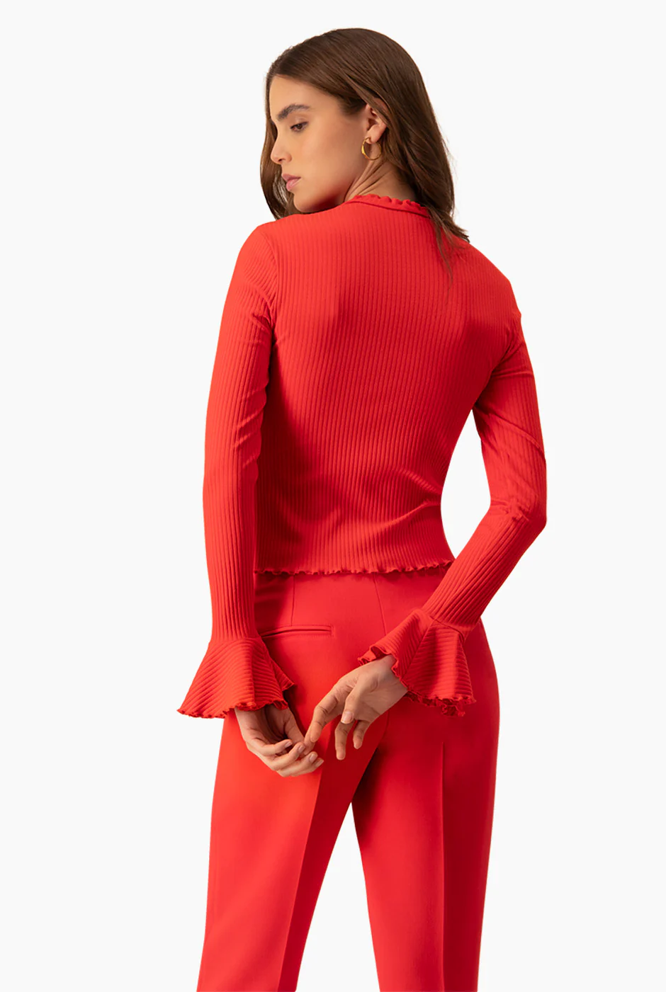 Blusa roja de cuello redondo - Image 2