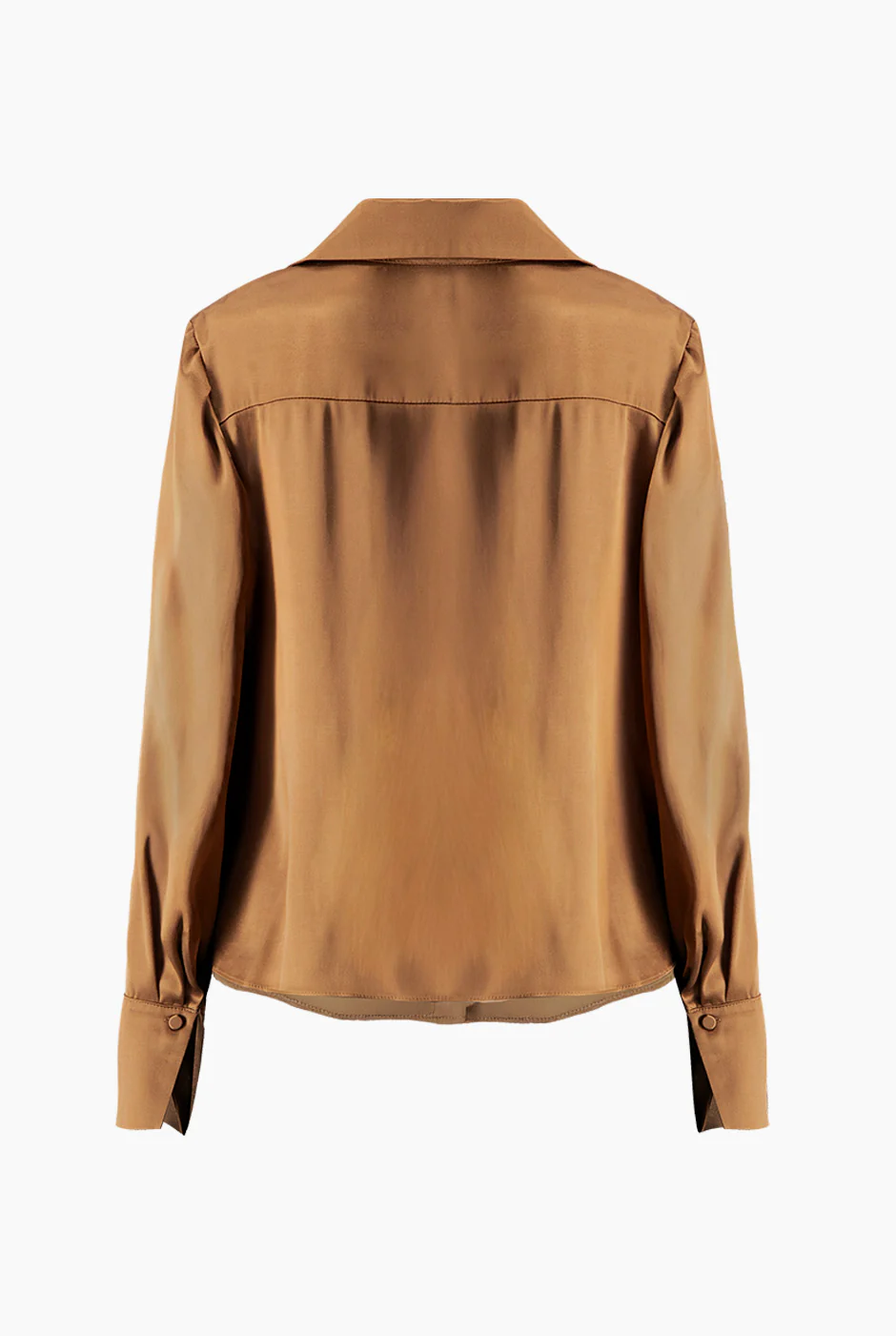 Blusa satinada manga larga - Image 8