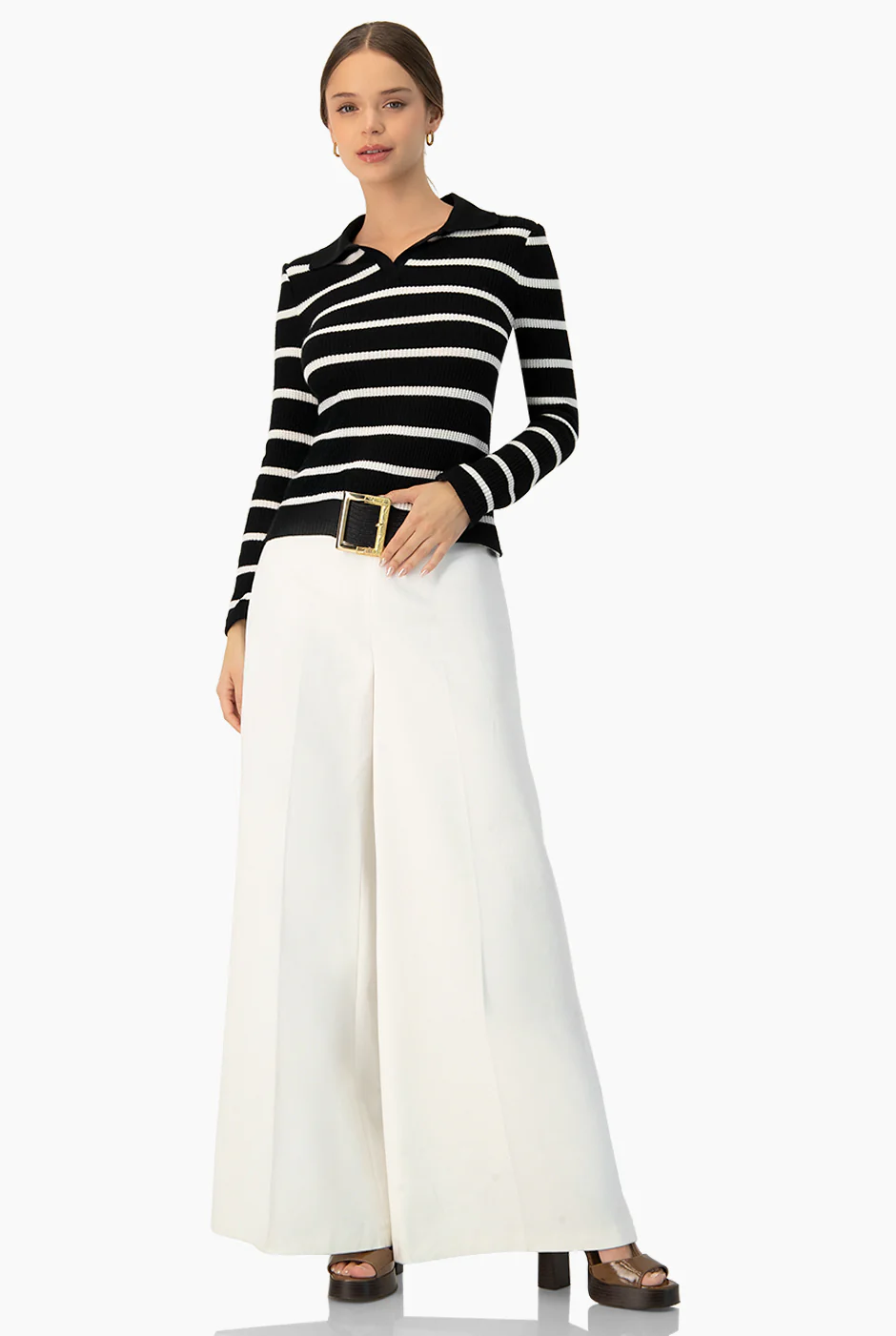 Blusa tejida de cuello - Image 3