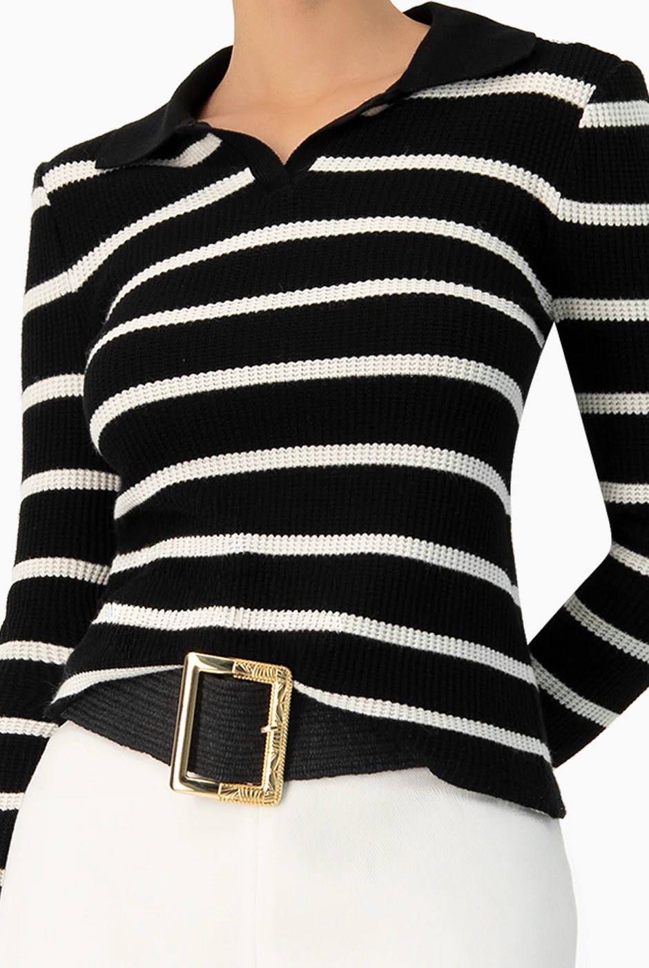 Blusa tejida de cuello - Image 7